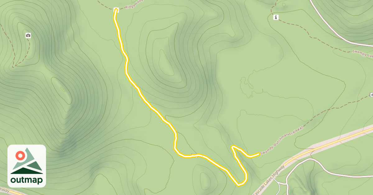 Map of Swampy-Dutchman Trail #40
