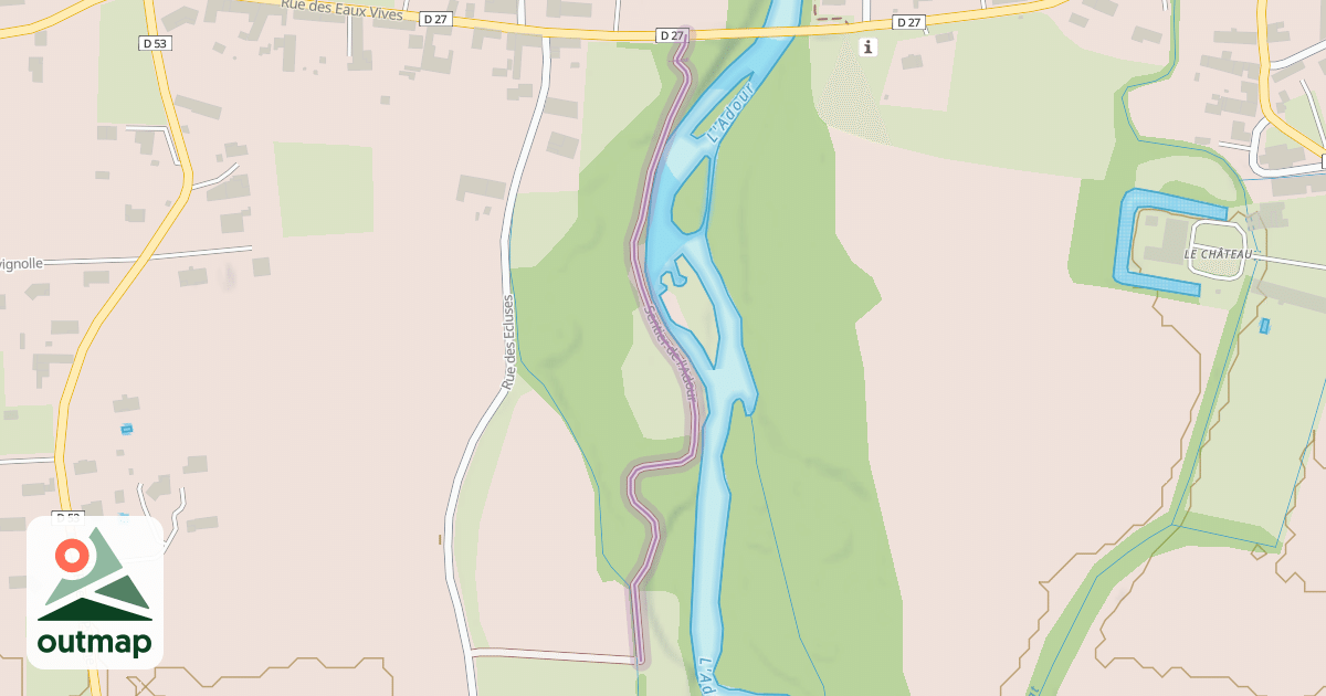 Map of Sentier de l'Adour