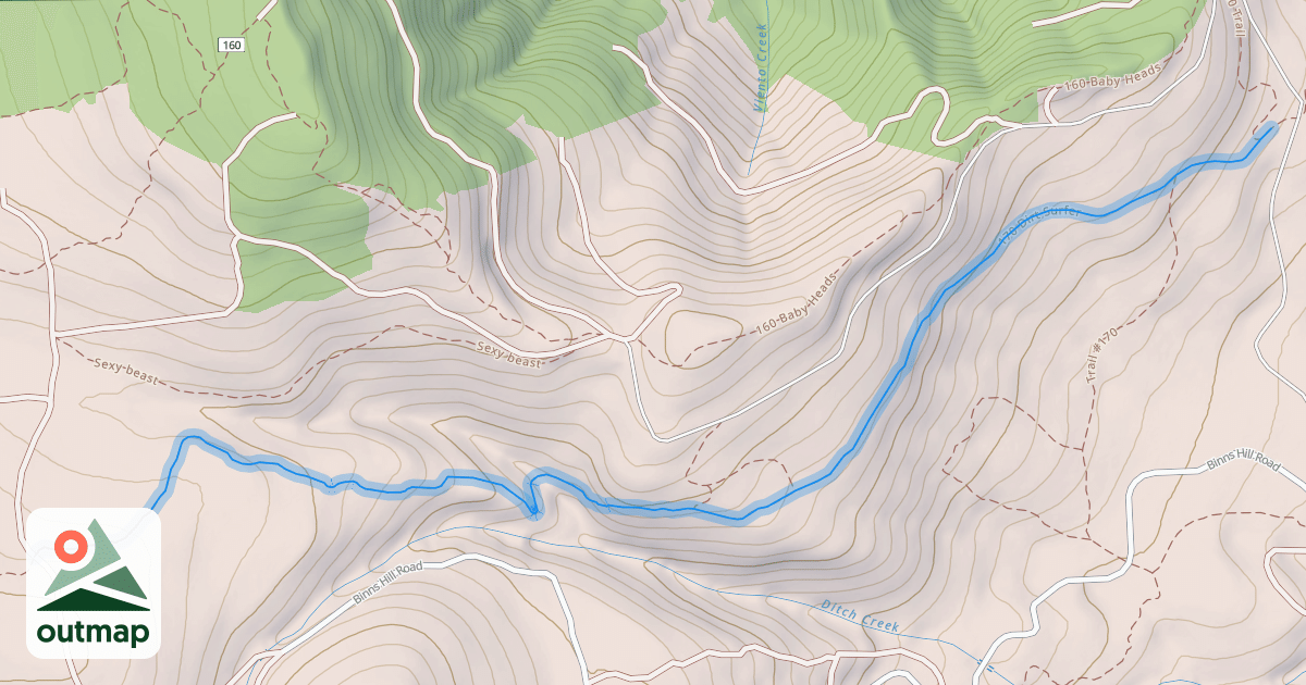 Map of 170 Dirt Surfer