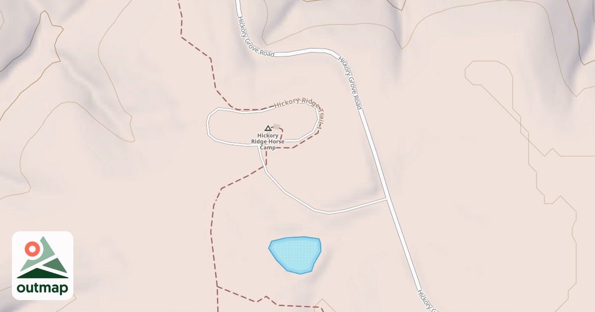 Map of HICKORY HORSE CAMP