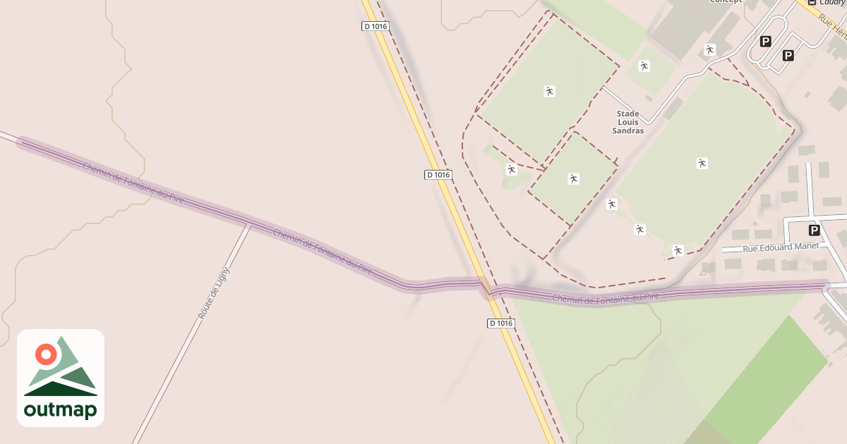Map of Chemin de Fontaine-au-Pire