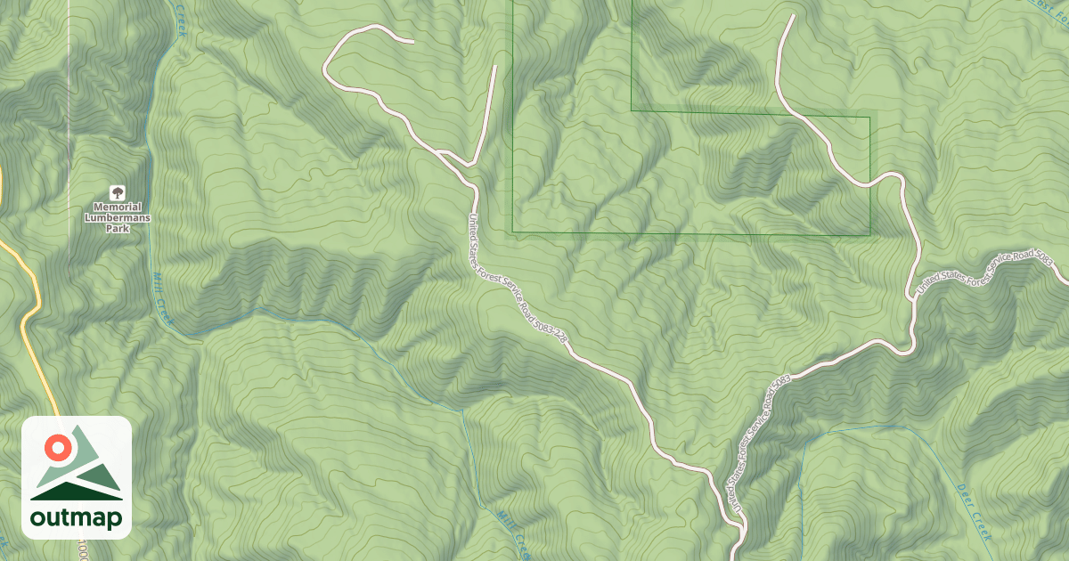 Map of USFS National Forest System Roads {35FC9A87-31EC-4DB8-ADBF-72E0CA3419F6}