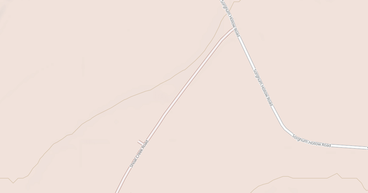Map preview of SHOAL CREEK