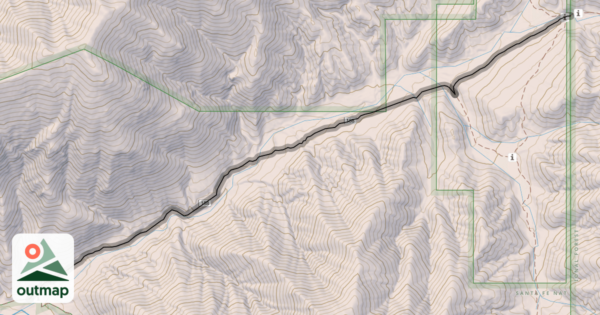 Map of Capulin Trail (158)