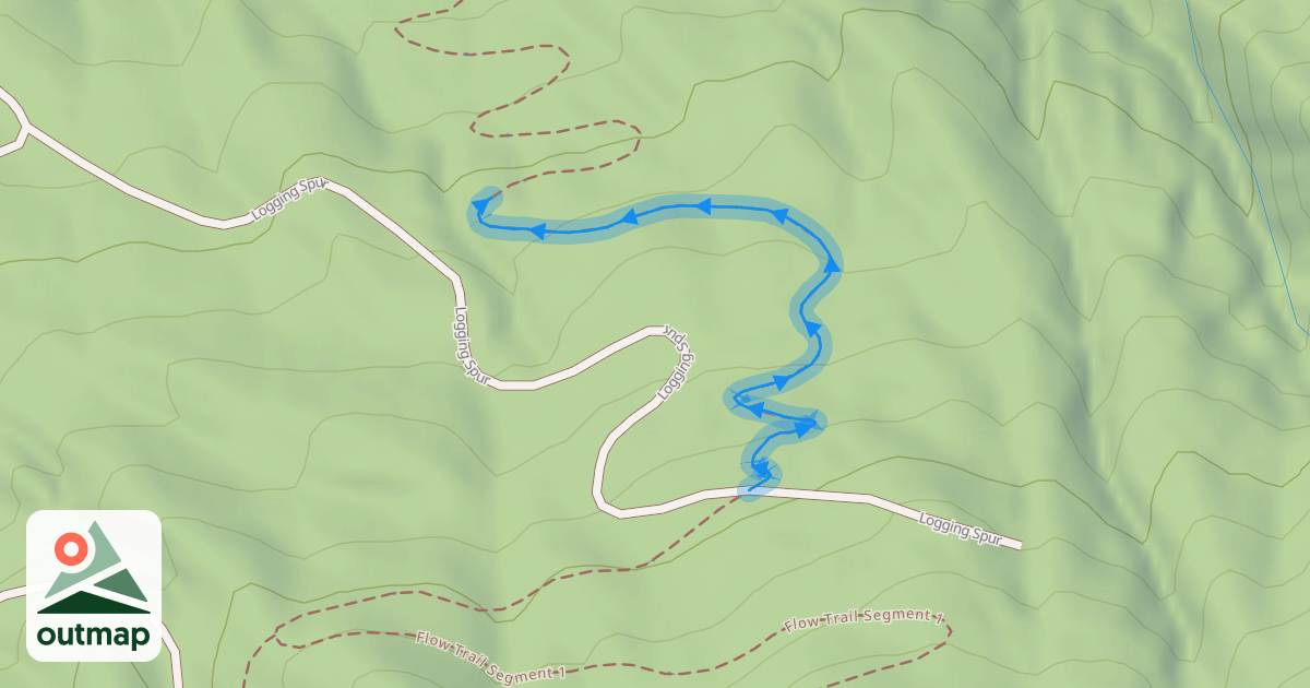 Map of Flow Trail Segment 2