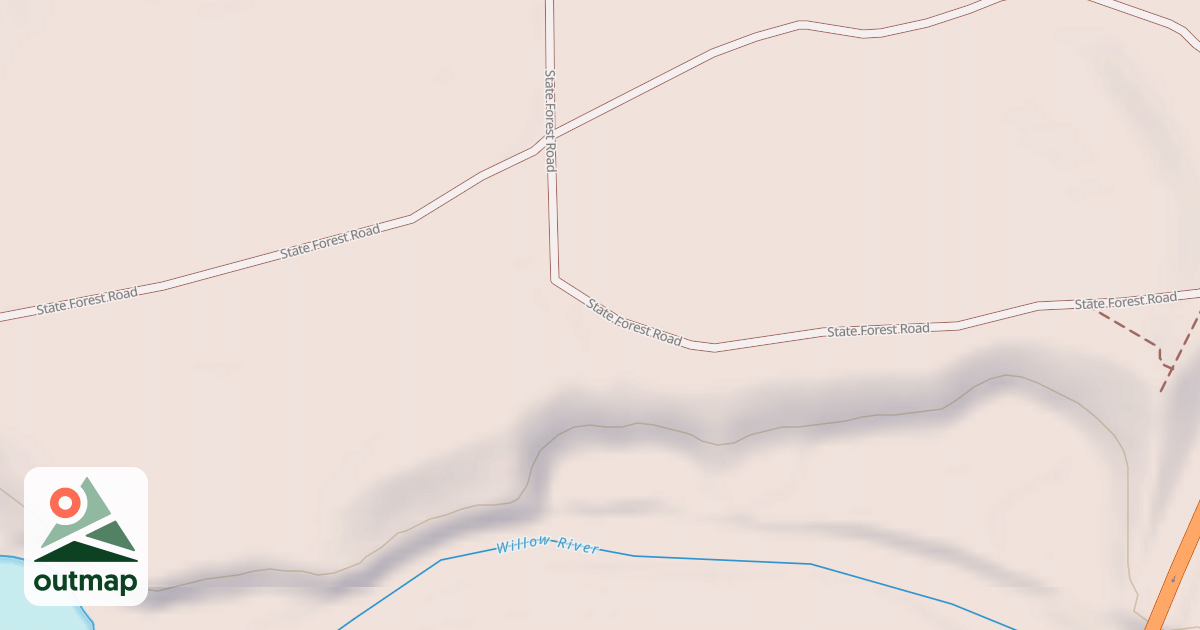 Map of General C.C. Andrews State Forest Trails
