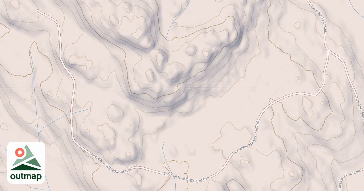 Map of Thorne Bay 2030780 Road
