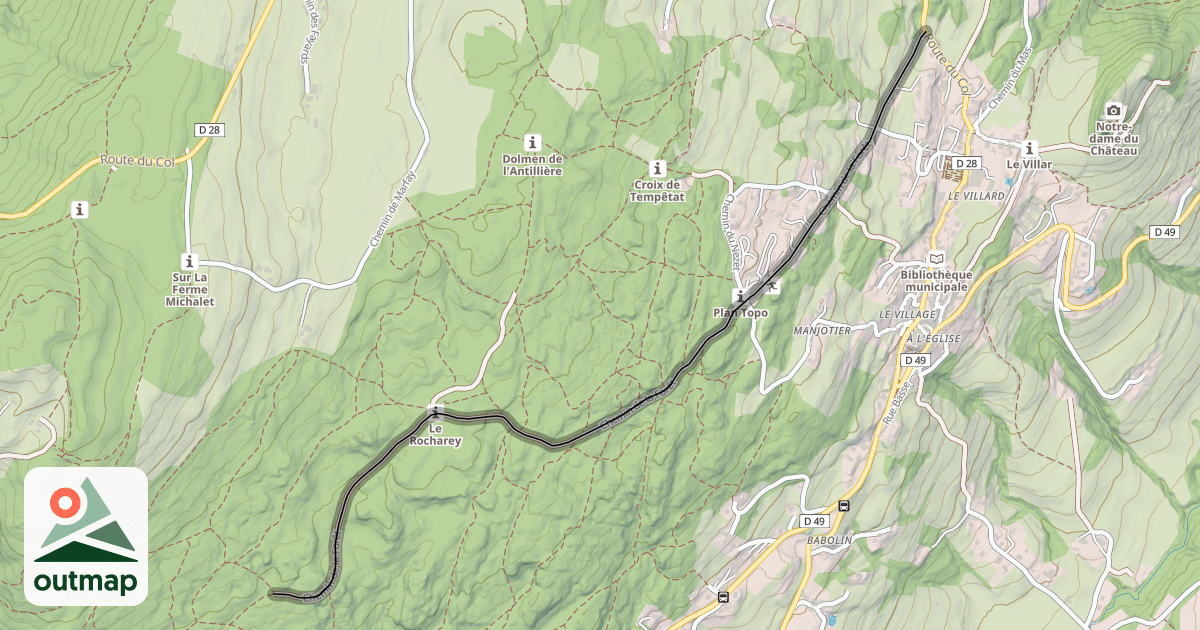 Map of Chemin de la Forêt