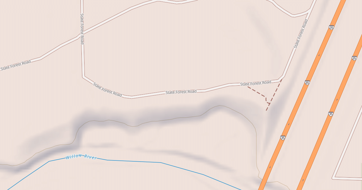 Map preview of General C.C. Andrews State Forest Trails