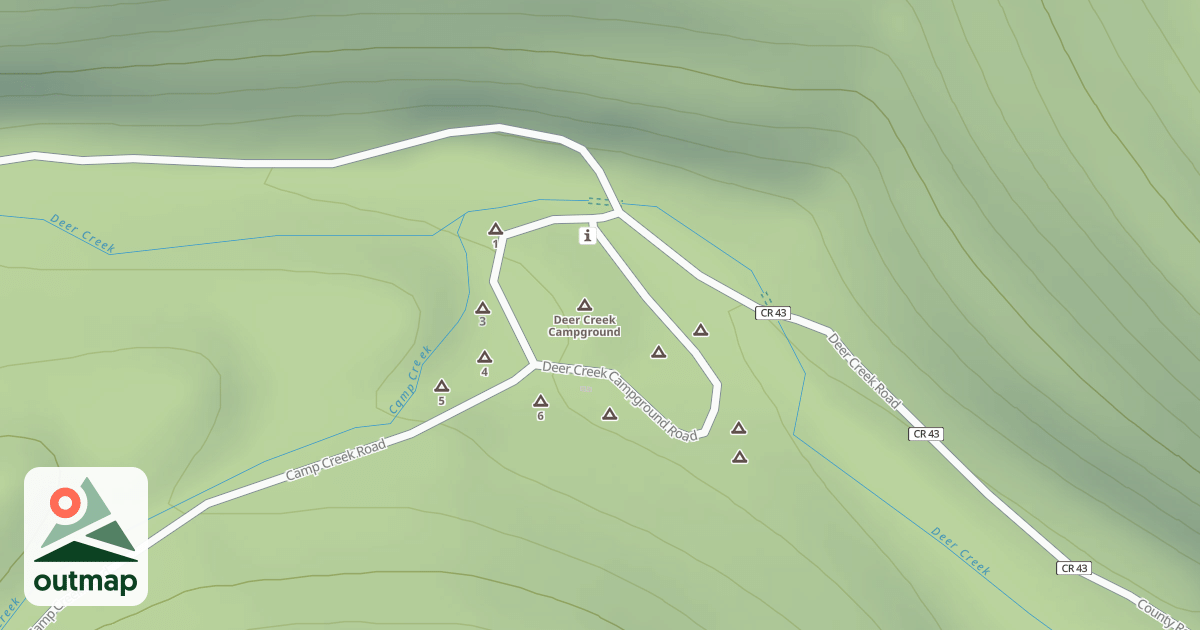 Map of DEER CREEK CG