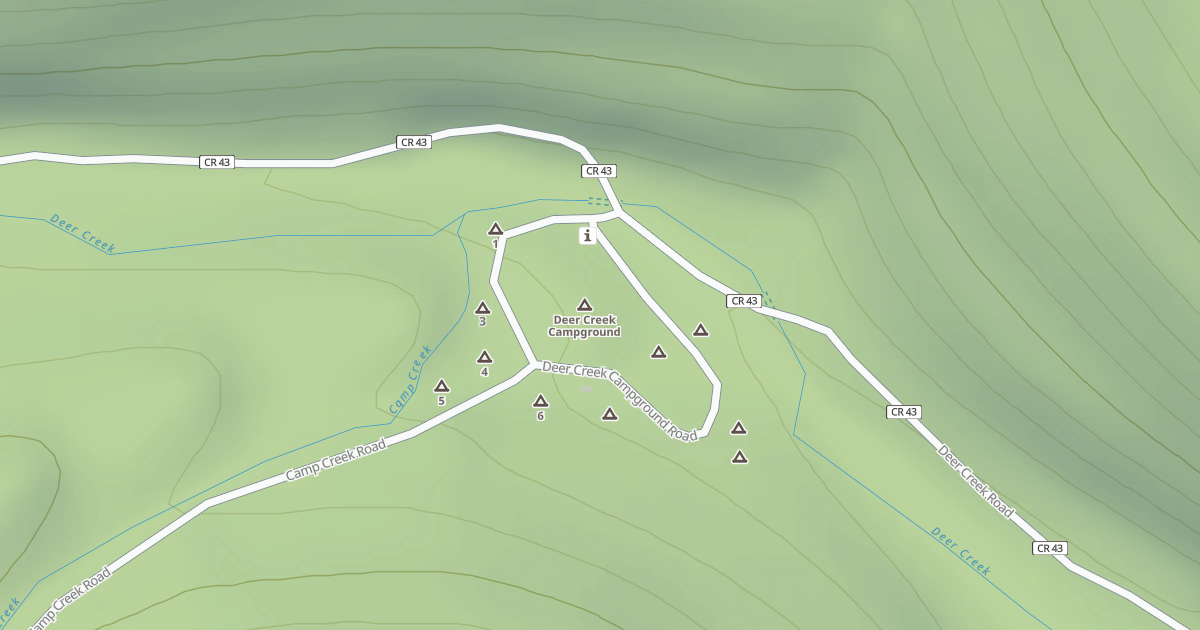 Map preview of DEER CREEK CG