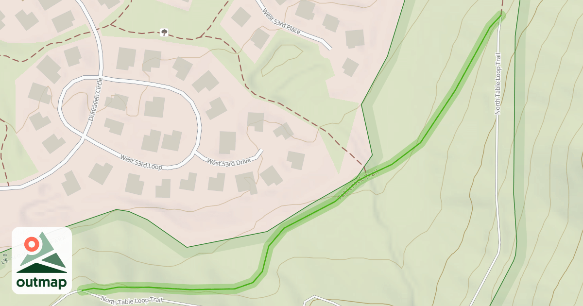Map of Tablerock Trail