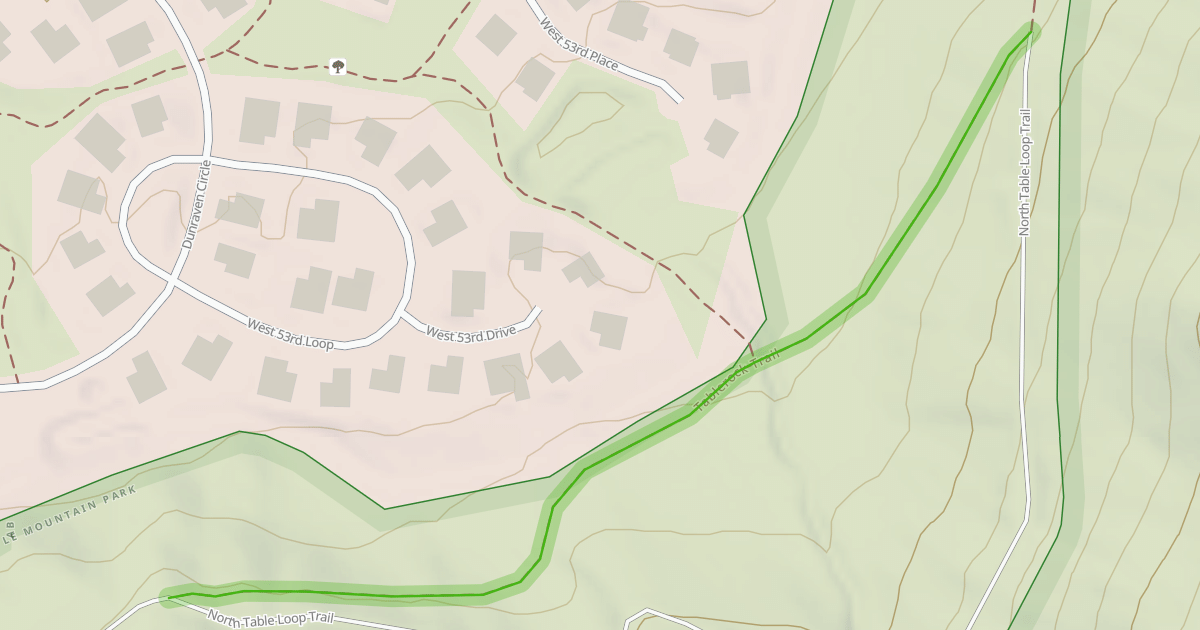 Map preview of Tablerock Trail
