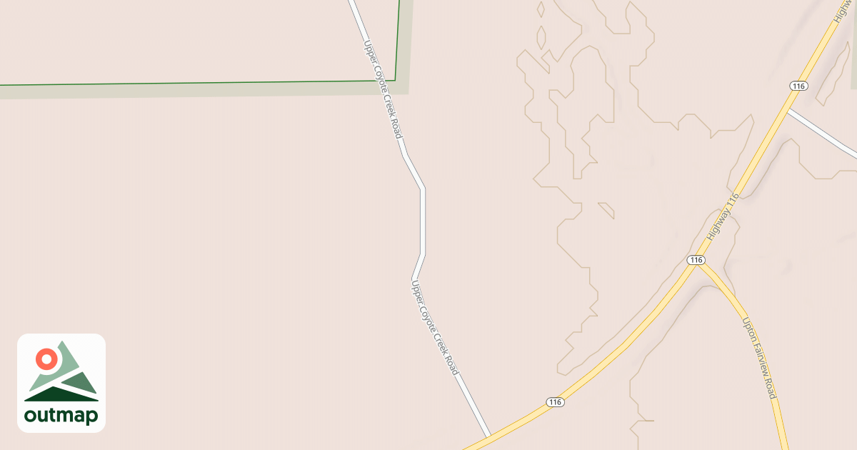 Map of UPPER COYOTE CR