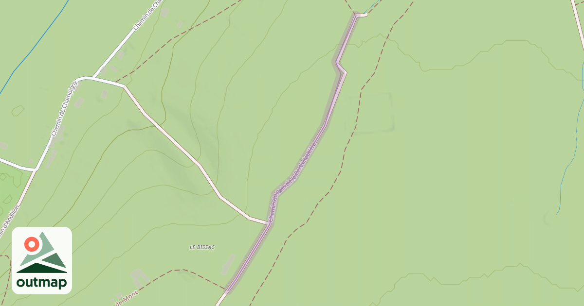 Map of Chemin du Rain de la Berthelautière