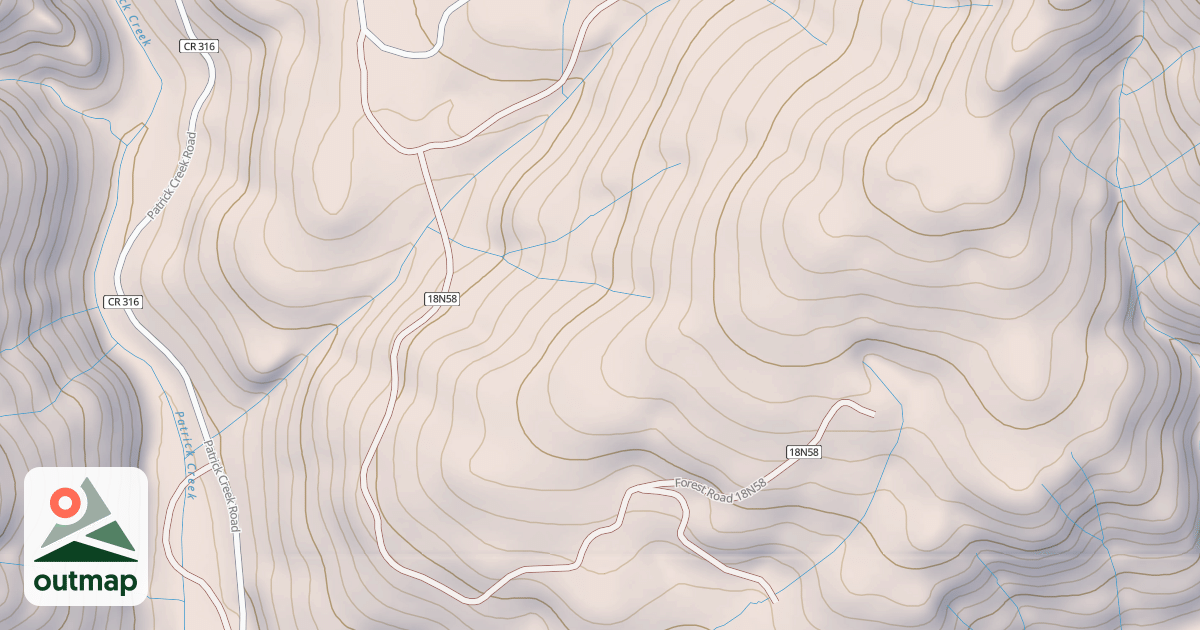 Map of PATRICK CREEK