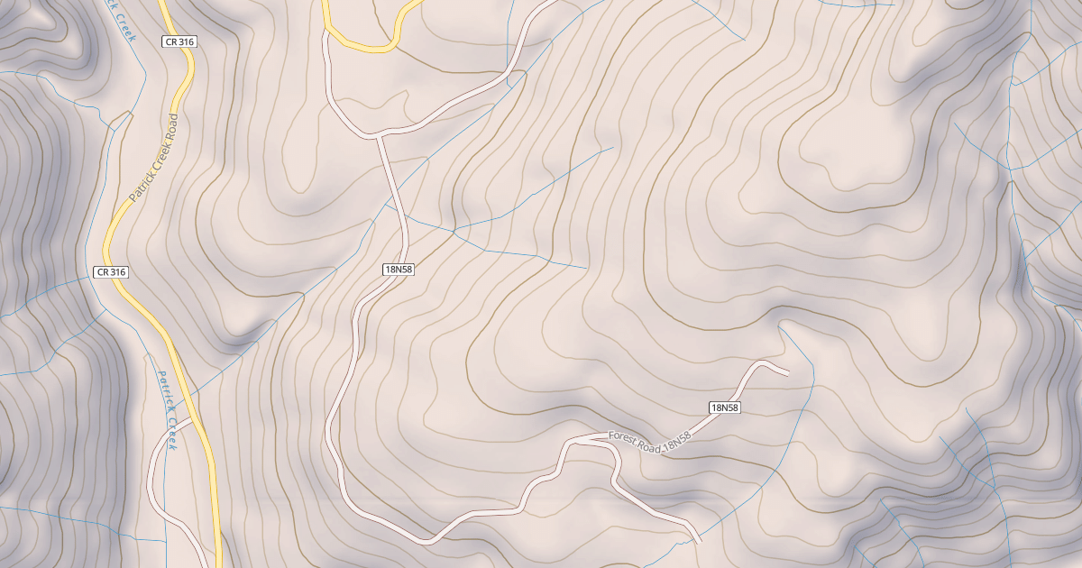 Map preview of PATRICK CREEK