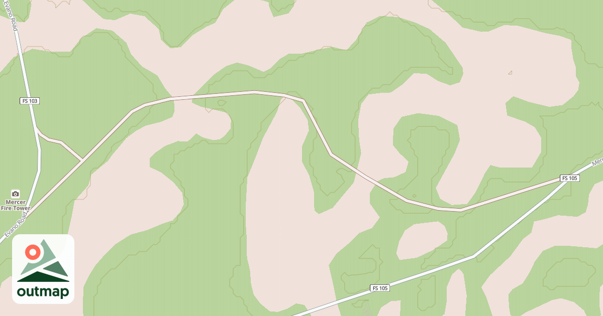 Map of USFS National Forest System Roads {24D2F672-90E7-4A0E-8369-5235AA8BC9AA}