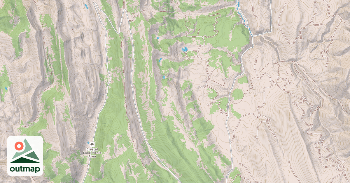 Map of Smiths Fork Snowmobile Trail