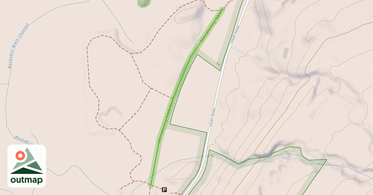 Map of Mamakating O&W Rail Trail