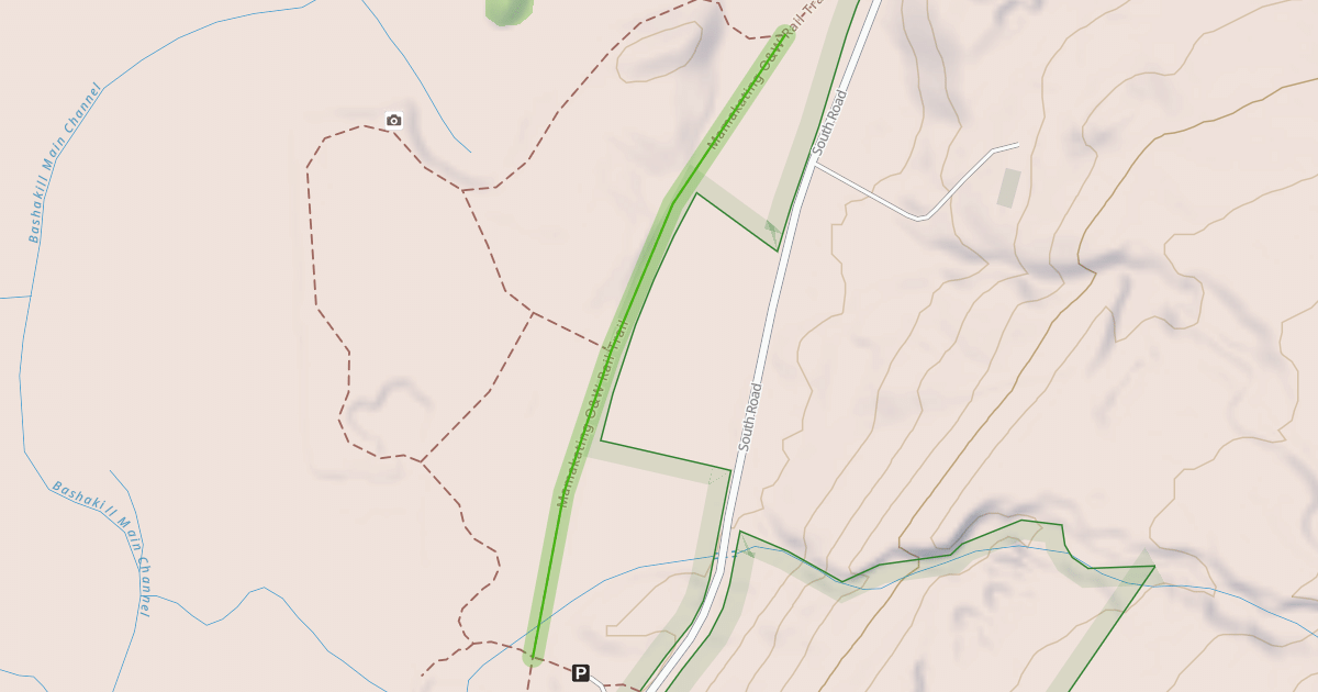 Map preview of Mamakating O&W Rail Trail