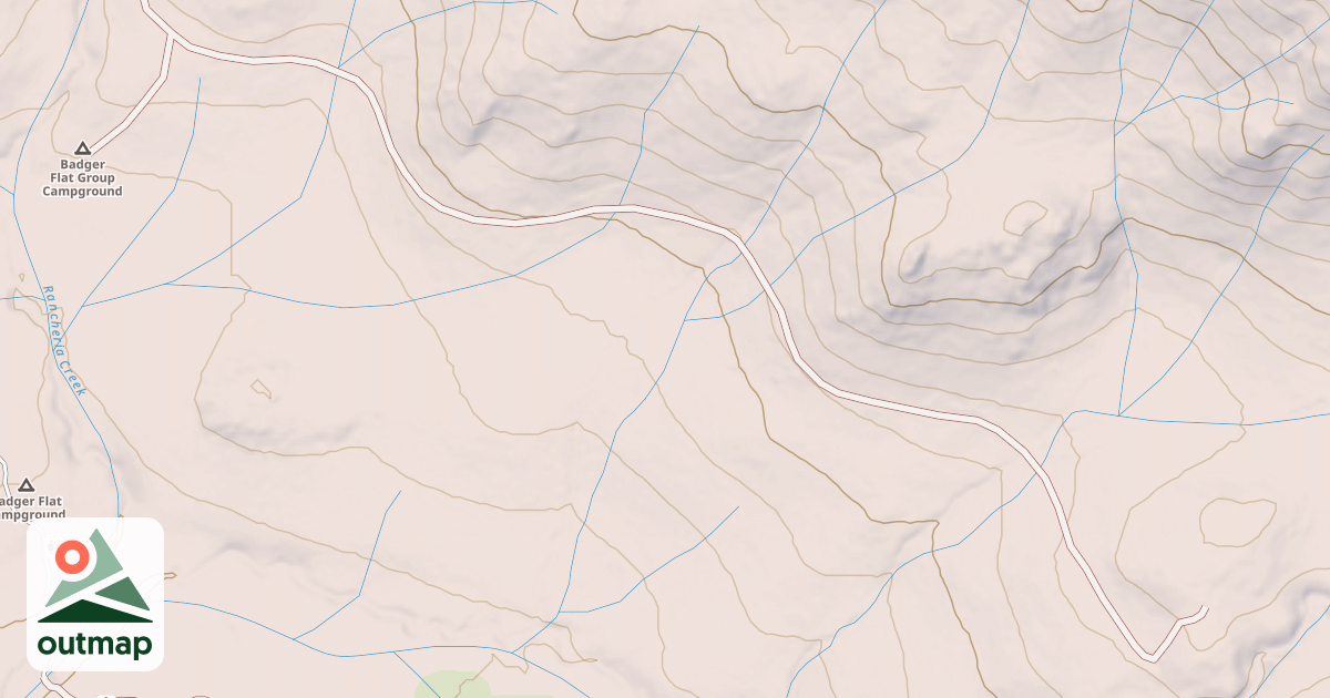 Map of BADGER SPUR A