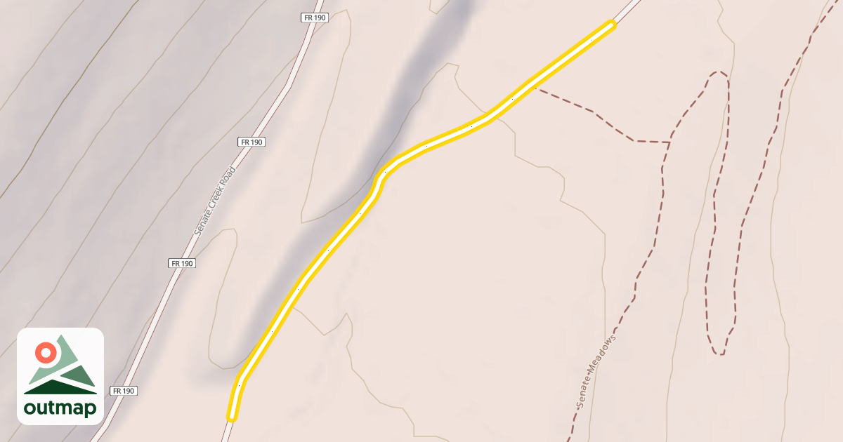 Map of National Forest Development Road 186