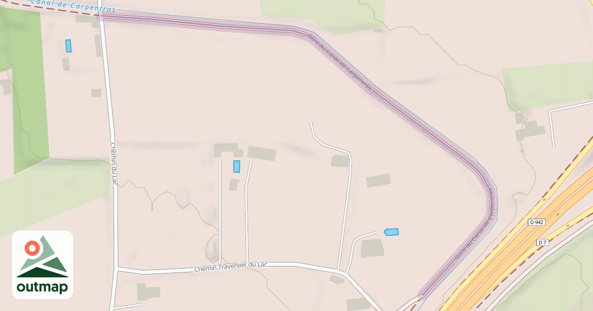 Map of Bord du Canal de Carpentras