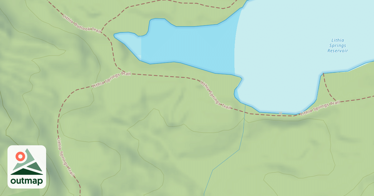 Map of Lithia Springs Trail