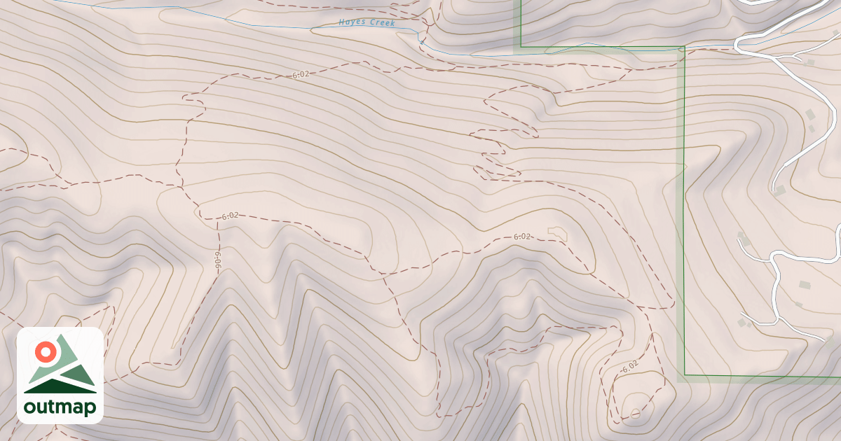 Map of Blue Mtn M/c Deadman Ridge