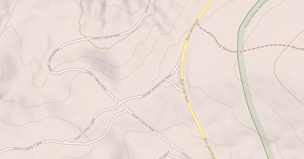 Map preview of BORDER RUFFIAN FLAT ROAD
