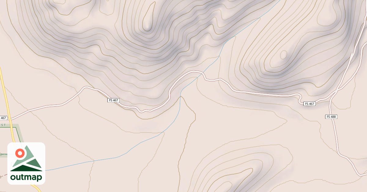 Map of CABIN CREEK