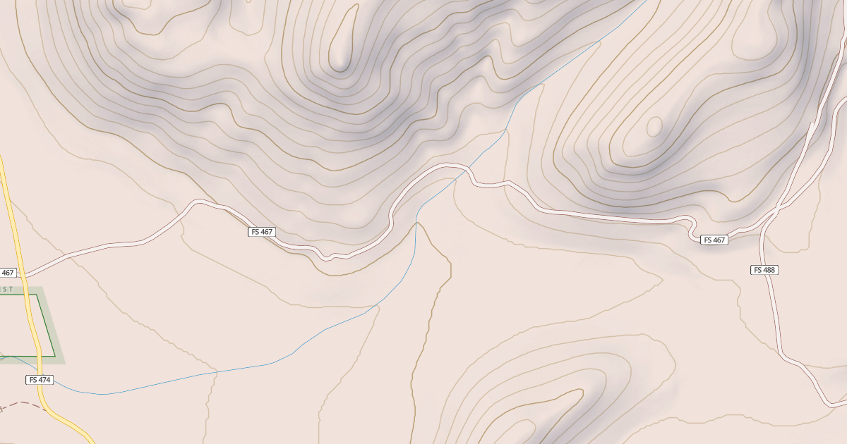 Map preview of CABIN CREEK