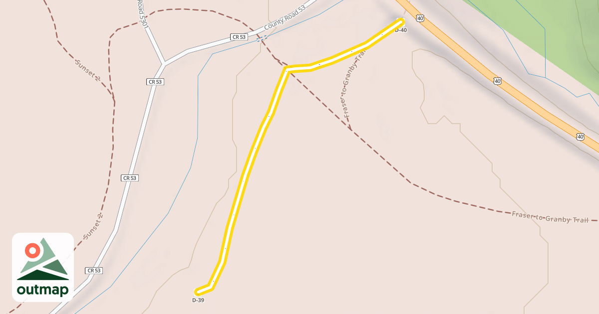 Map of Hwy 40 Underpass