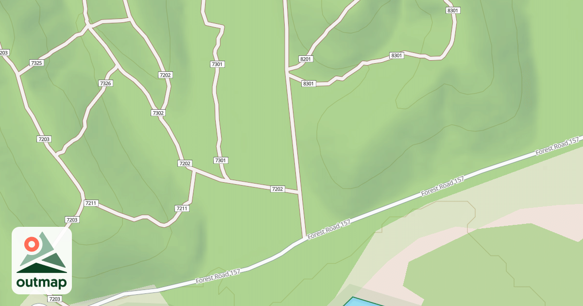 Map of OHV PT 1 TRAIL ACCESS ROAD