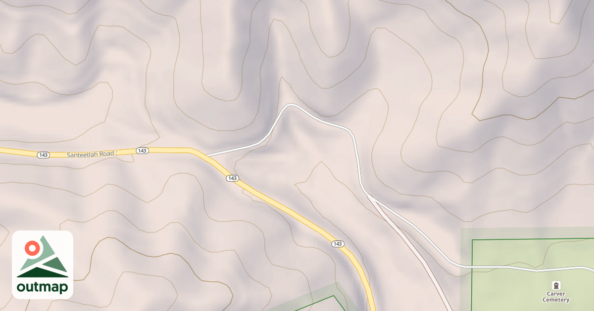 Map of LONG HUNGRY BRANCH