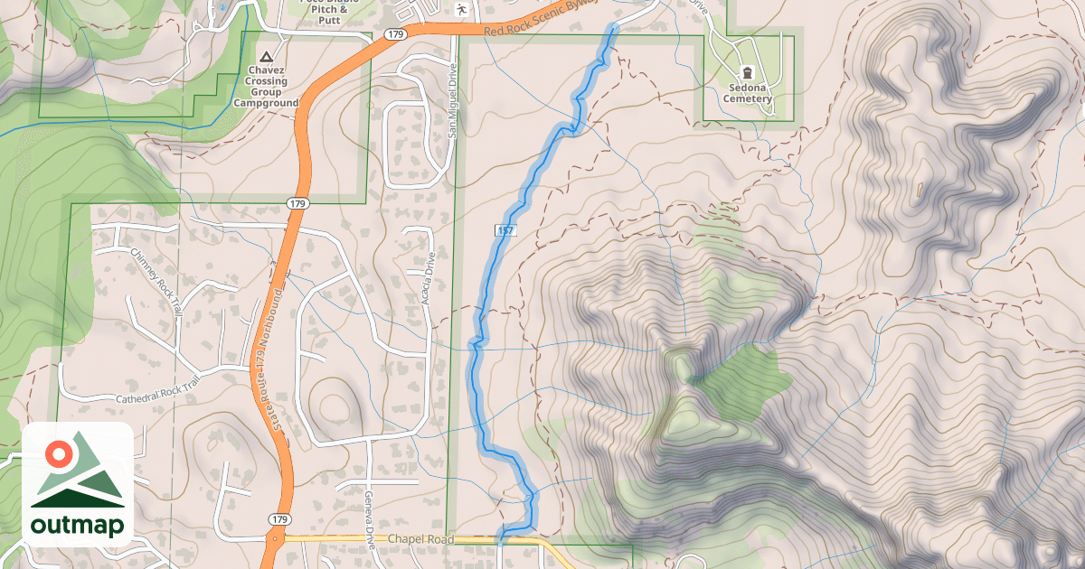 Map of Mystic Trail