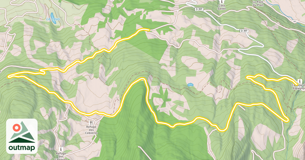 Map of Les Cébières