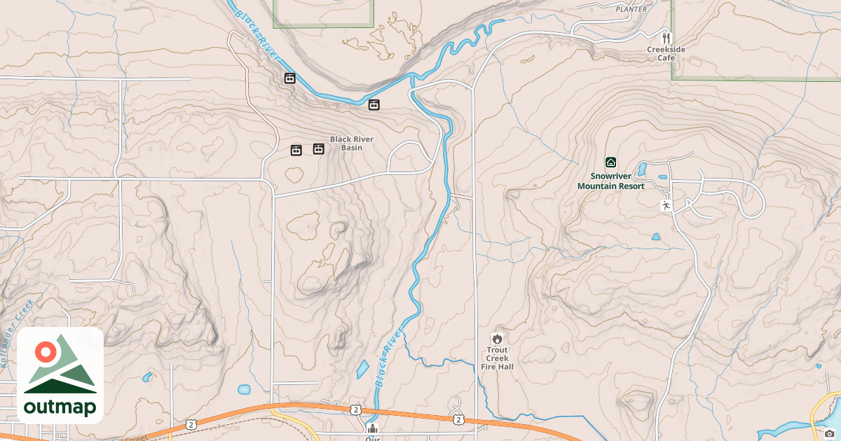 Map of Bergland Snowmobile #11 N