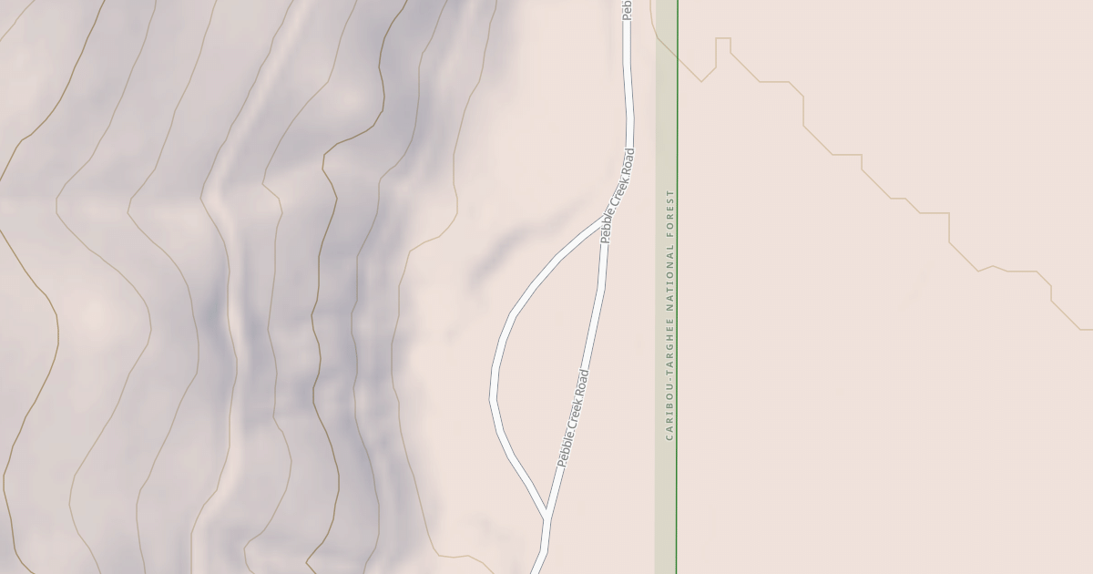 Map preview of PEBBLE CRK SNOW MACHINE PARKIN