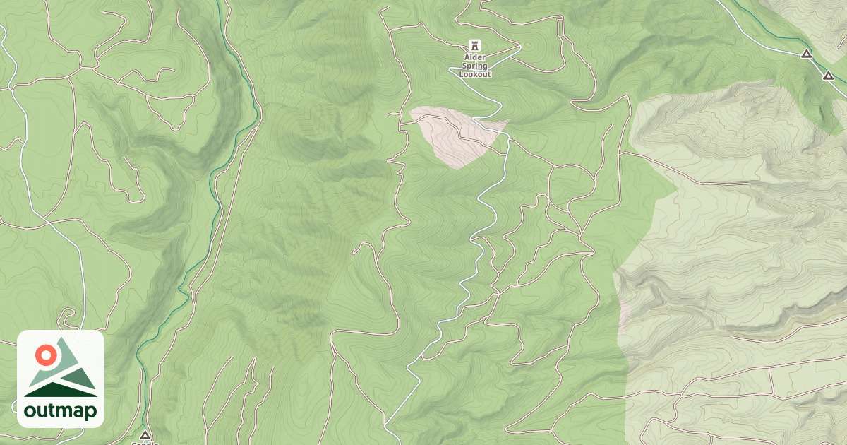 Map of USFS Motor Vehicle Use Map Roads {64C91B31-1074-4ABD-9B2F-9DD9C97E5C48}