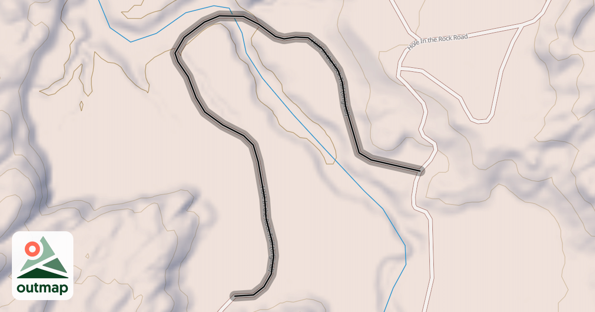 Map of Hole In the Rock Trail (original)