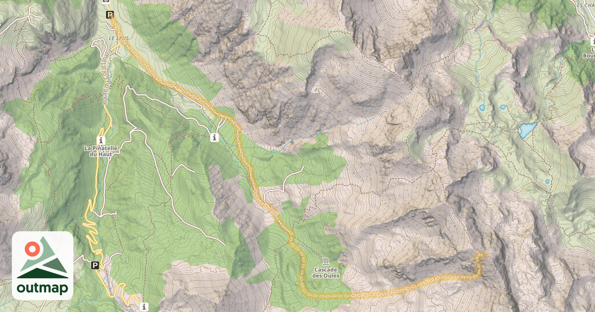 Map of L’Escalinade — Le Laus