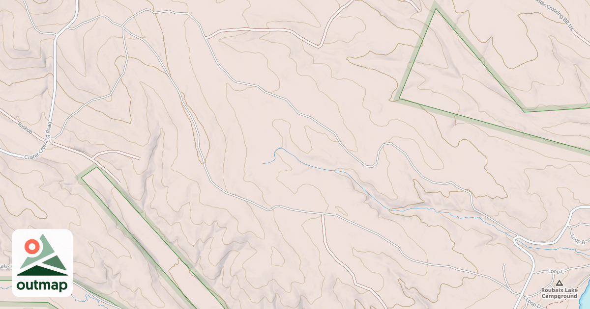 Map of CUSTER CROSSING BR 1A