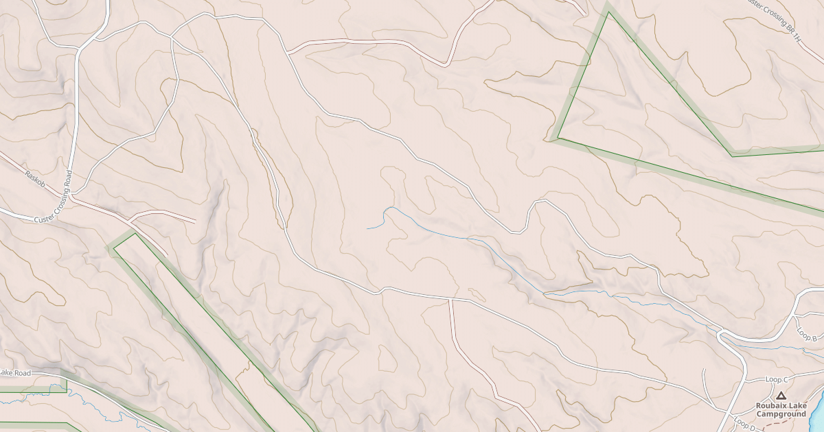Map preview of CUSTER CROSSING BR 1A
