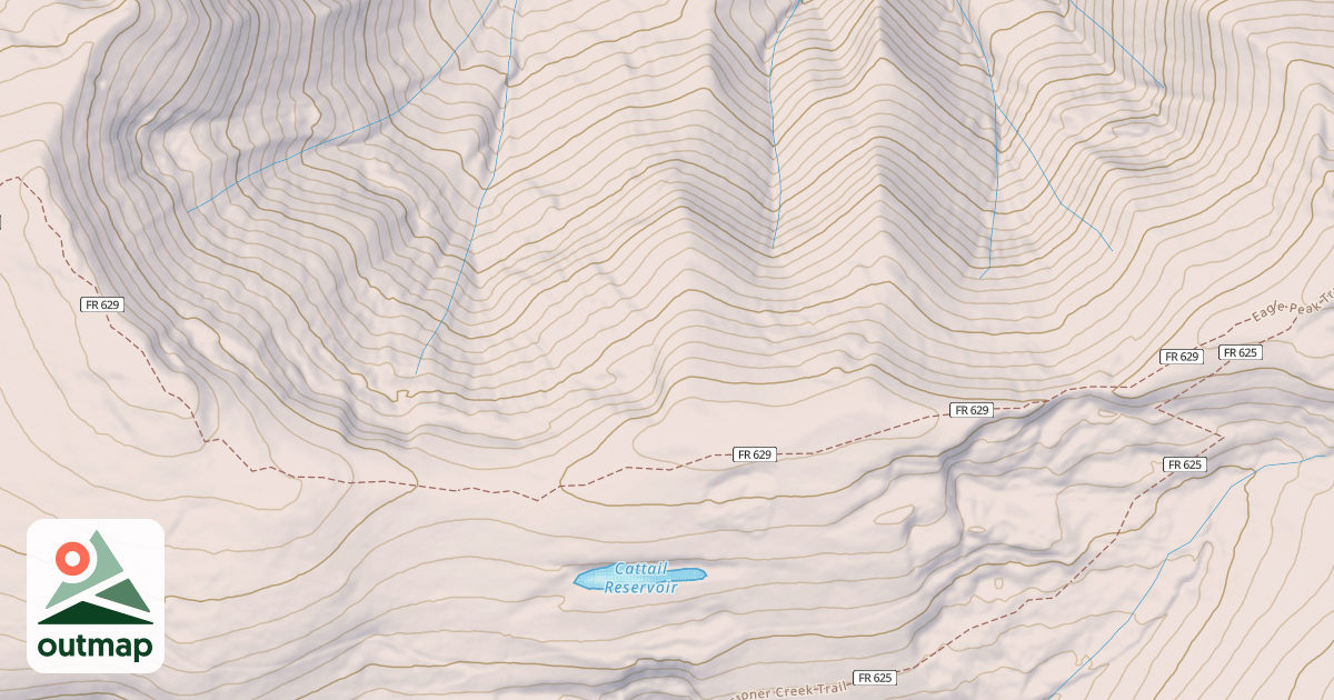 Map of Eagle Peak