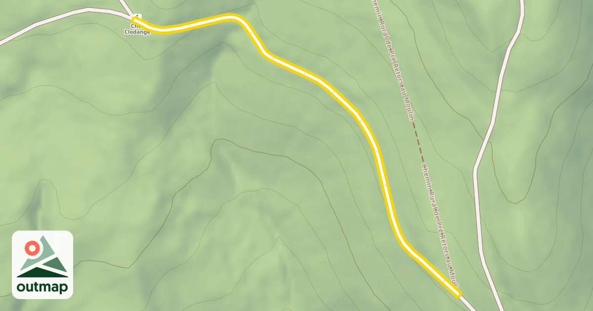 Map of Chemin rural de Grange Besson au Col de Cou