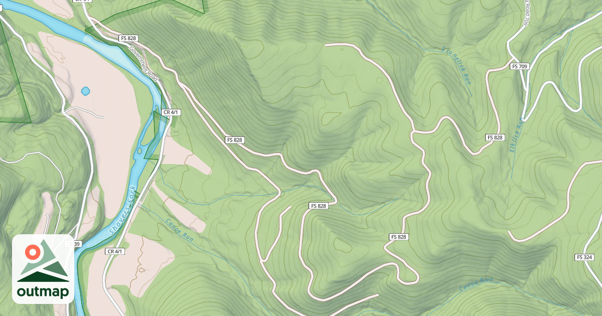 Map of SUGAR CAMP