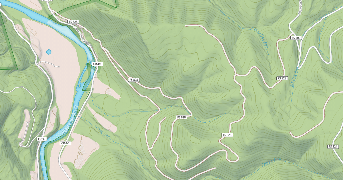 Map preview of SUGAR CAMP