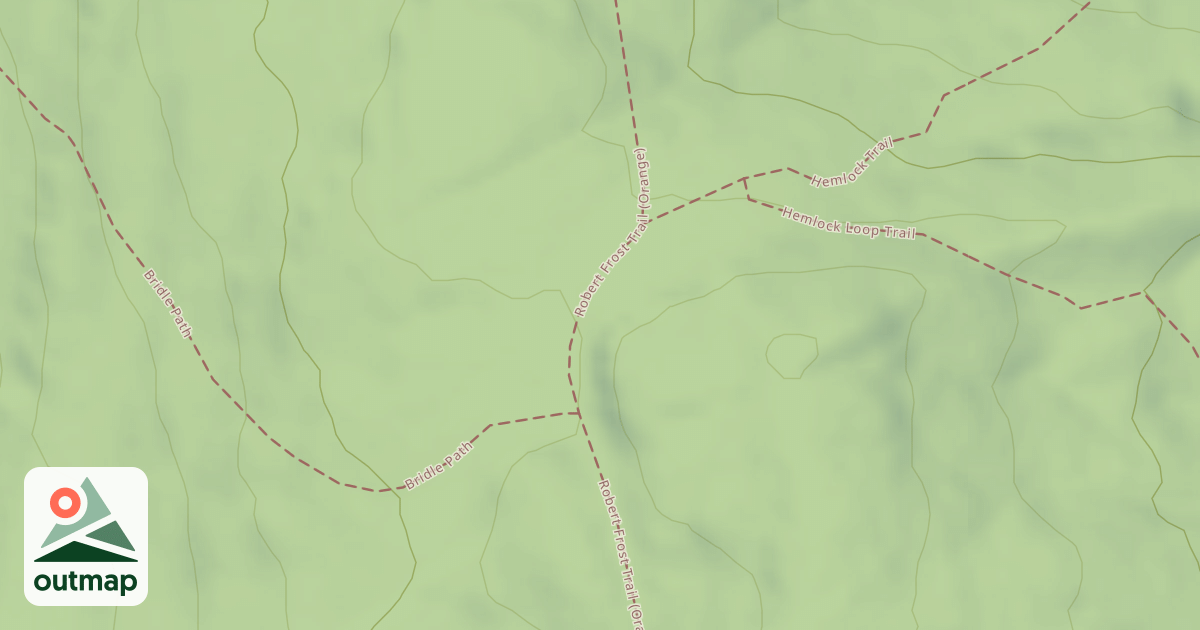 Map of Robert Frost Trail
